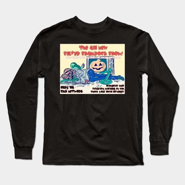 Silver Shamrock Long Sleeve T-Shirt by WatchTheSky